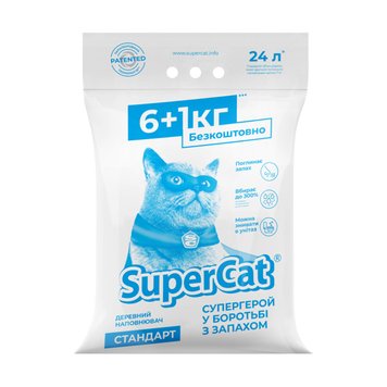 Наповнювач SuperCat стандарт, 6+1кг (синій) 5995 фото